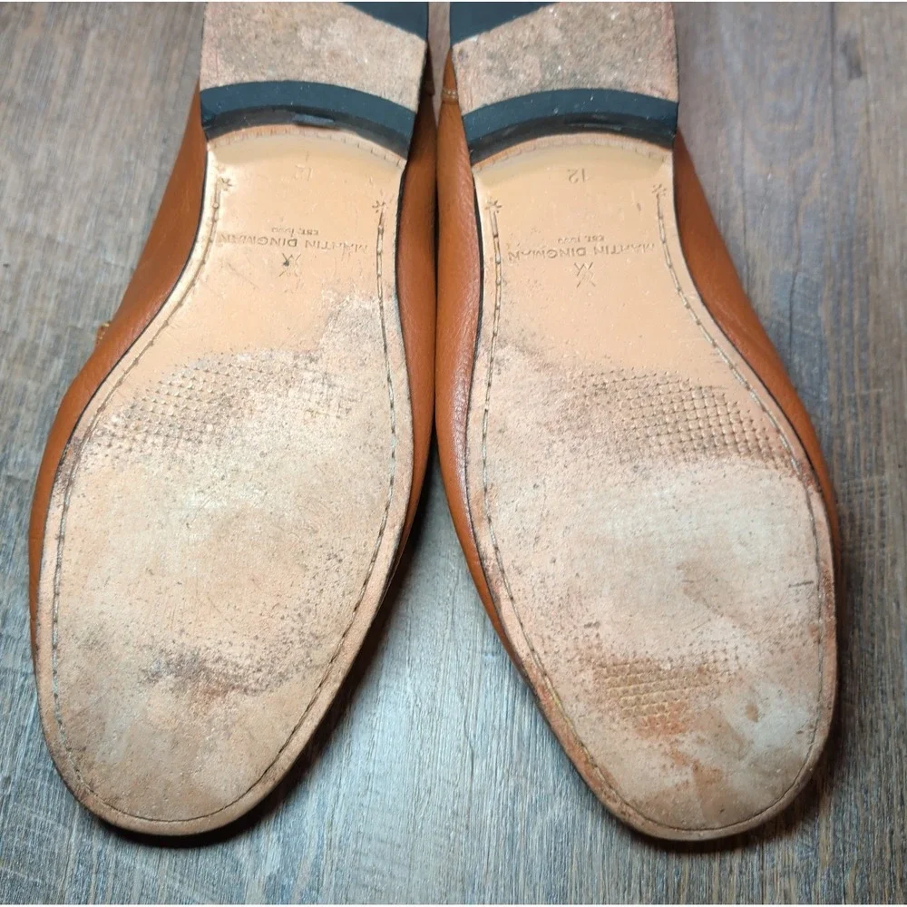Martin Dingman Addison Horse Bit Loafer Brown Mens Size 12 Business Casual Shoes